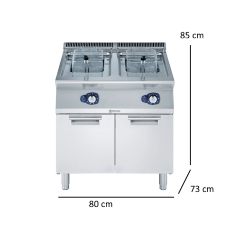 G Modular Cooking Range Line Xp Two Wells Freestanding Gas Fryer