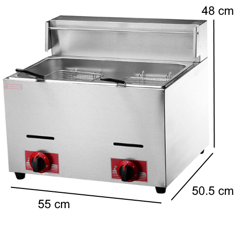 Gas deep store fryer for home