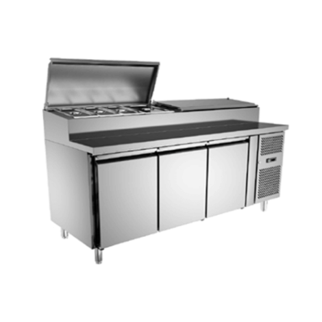 180 cm Fan-Cooled Refrigerated Prep Table - Fun Food Thailand